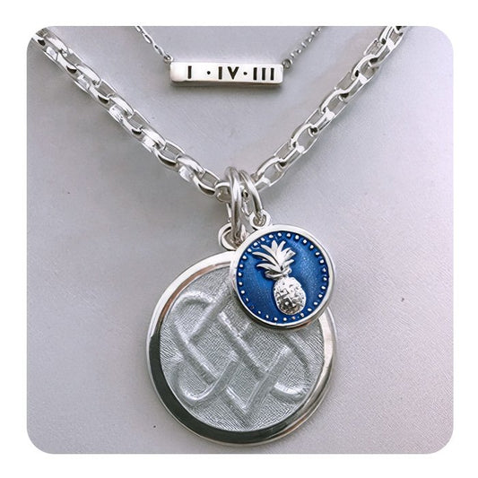 Pineapple Silver Pendant