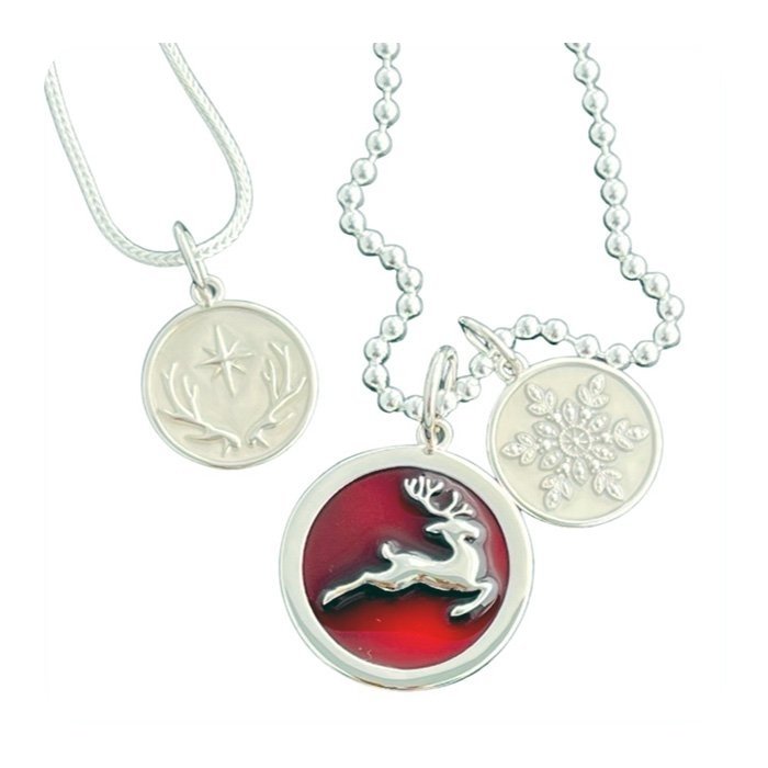 Reindeer Silver Pendant