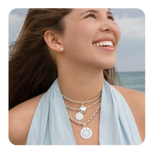 Sisterhood Fleur Silver Pendant