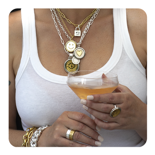 Smiley Face All Gold Pendant