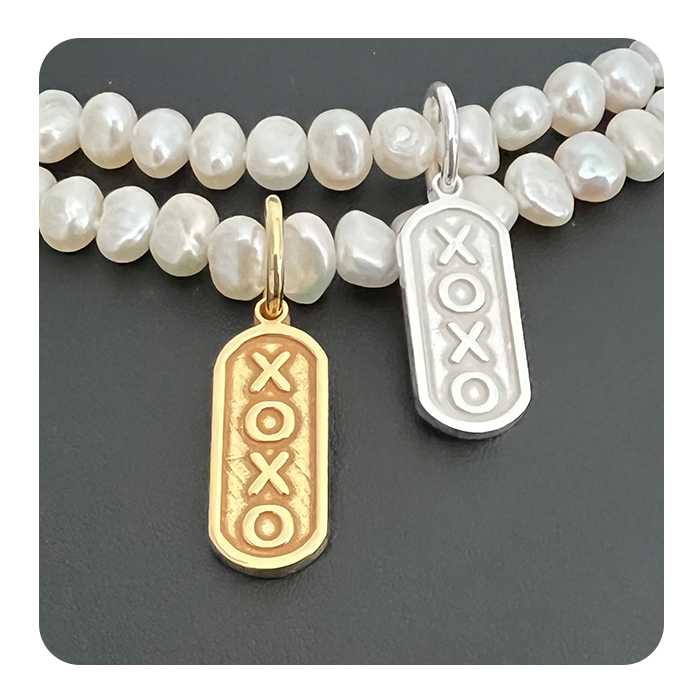 XOXO Tag Silver