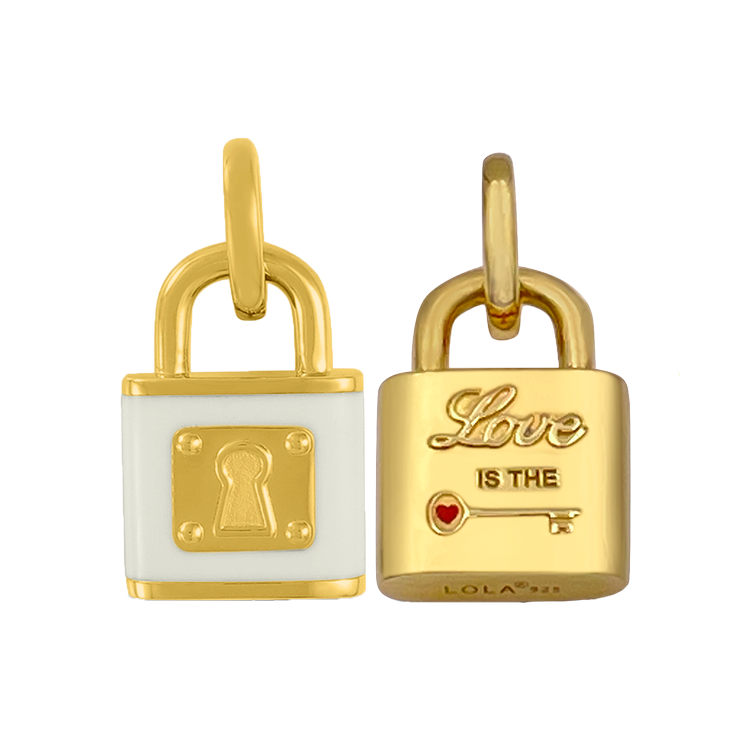 Love Lock Pendant Gold