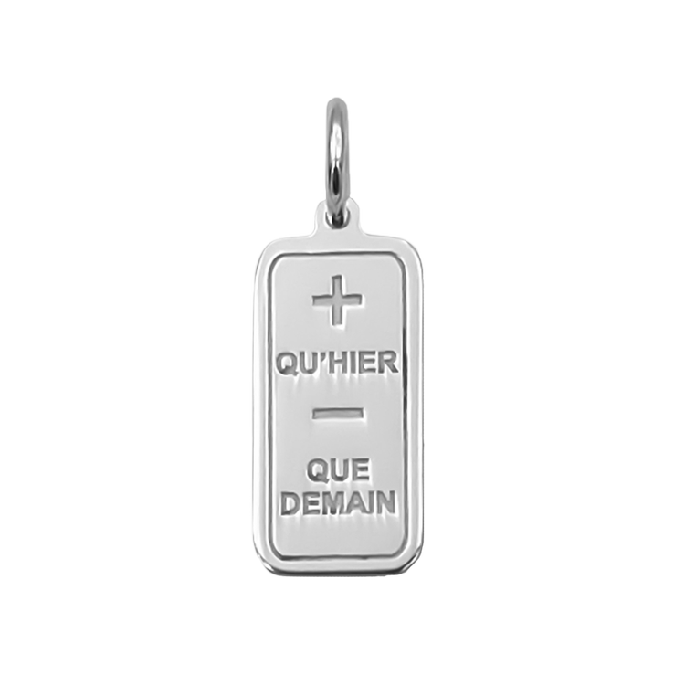 Love Poem Tag Silver