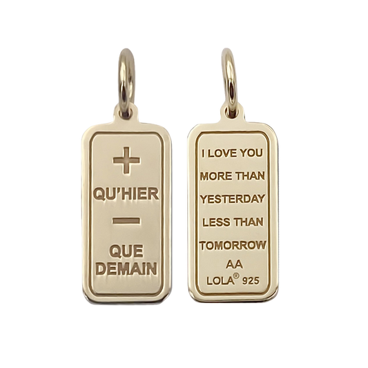 Love Poem Tag Gold