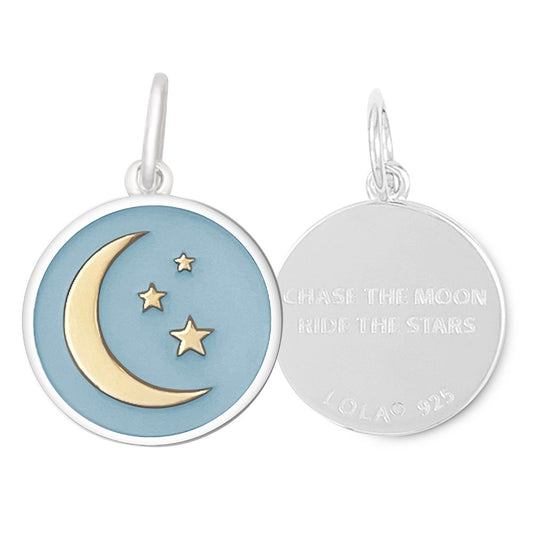 Moon & Stars Gold Pendant