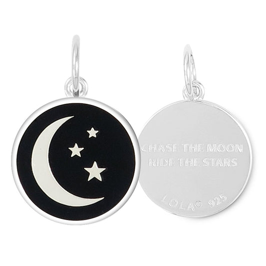 Moon & Stars Silver Pendant