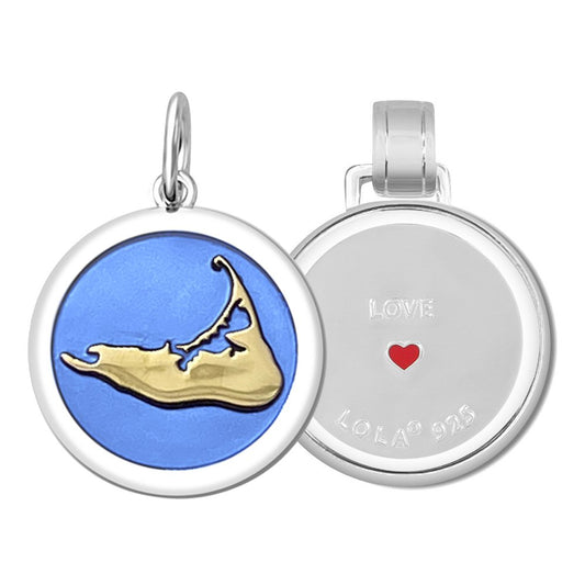 Nantucket Island Gold Pendant