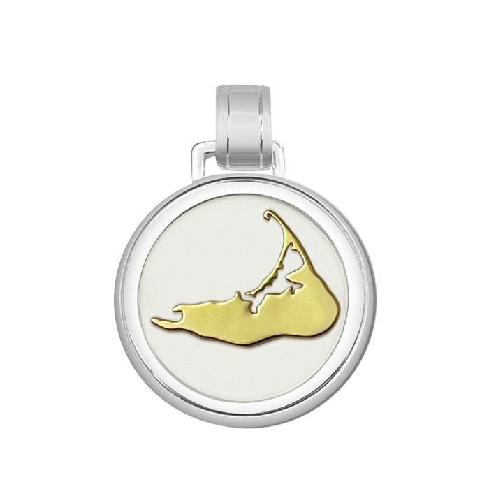 Nantucket Island Gold Pendant