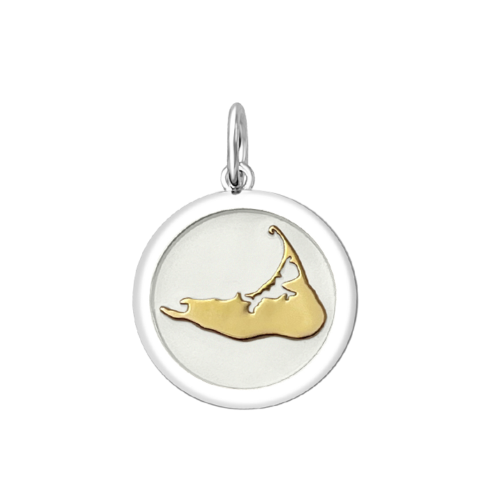 Nantucket Island Gold Pendant
