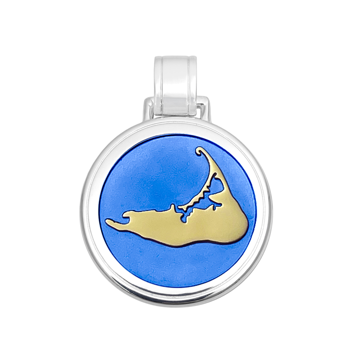 Nantucket Island Gold Pendant