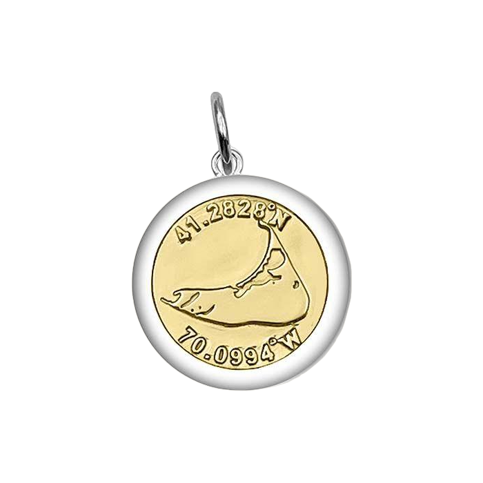 Nantucket Island Gold Pendant