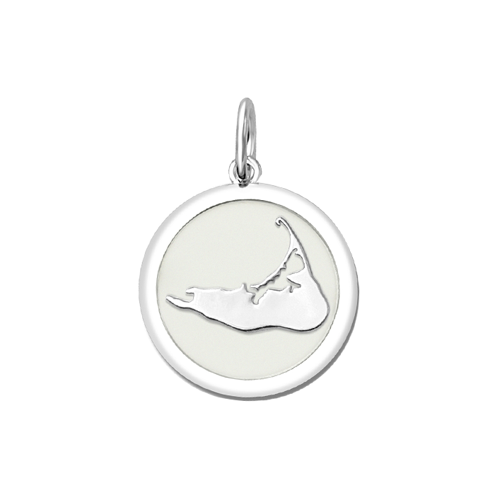 Nantucket Island Silver Pendant