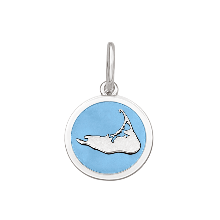 Nantucket Island Silver Pendant