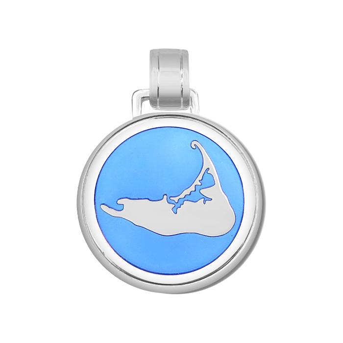 Nantucket Island Silver Pendant