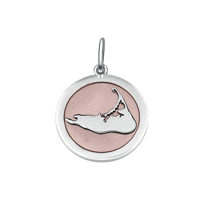 Nantucket Island Silver Pendant