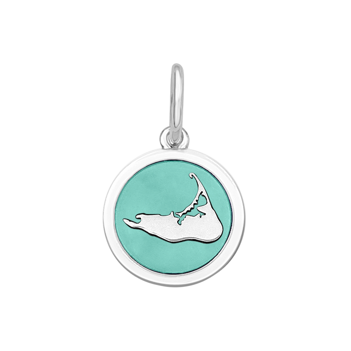 Nantucket Island Silver Pendant