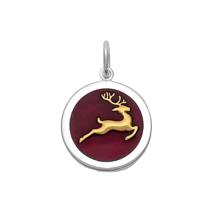 Reindeer Gold Pendant
