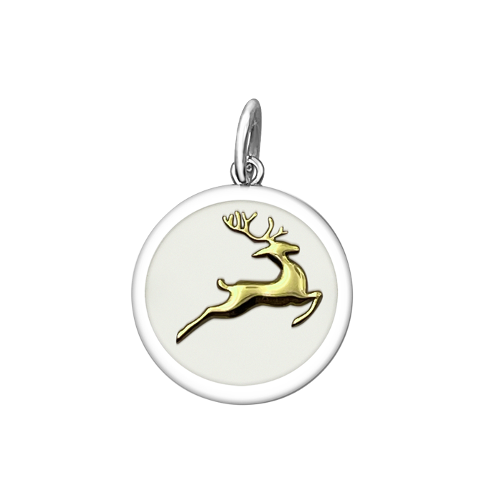 Reindeer Gold Pendant
