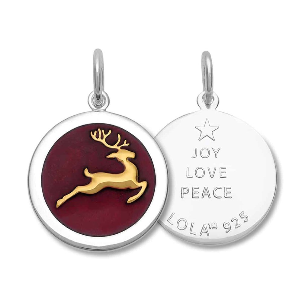Reindeer Gold Pendant