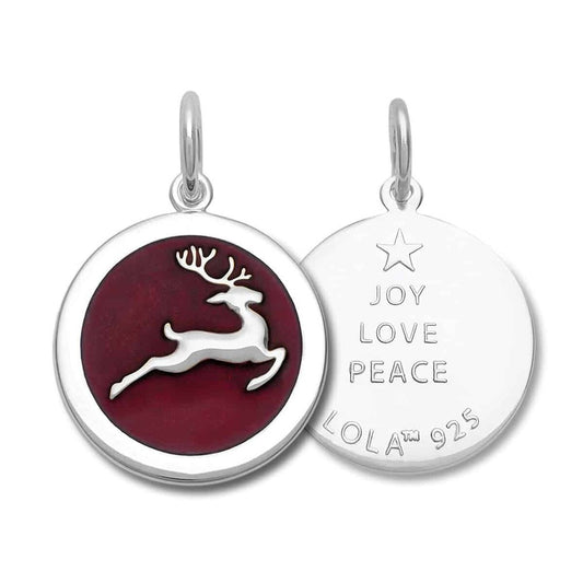 Reindeer Silver Pendant