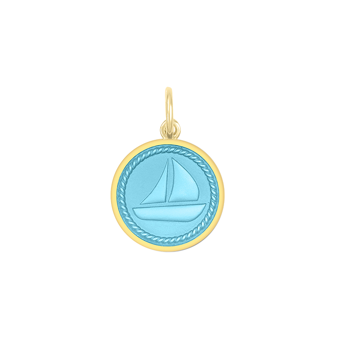 Sailboat Pendant All Gold