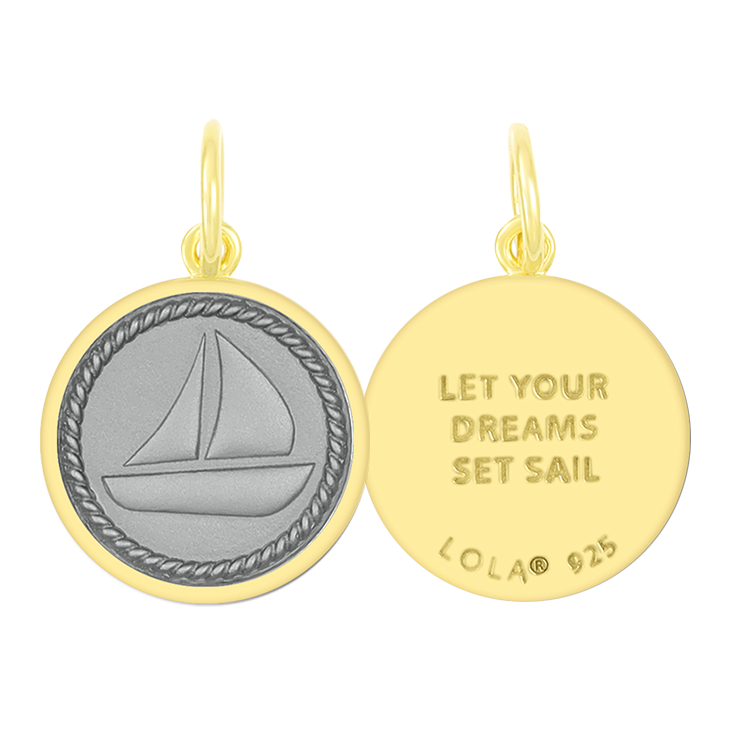 Sailboat Pendant All Gold
