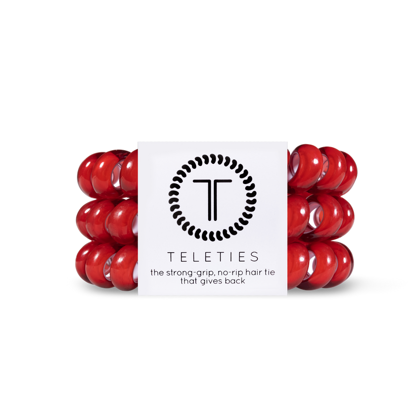 Scarlet Red Hair Ties Large