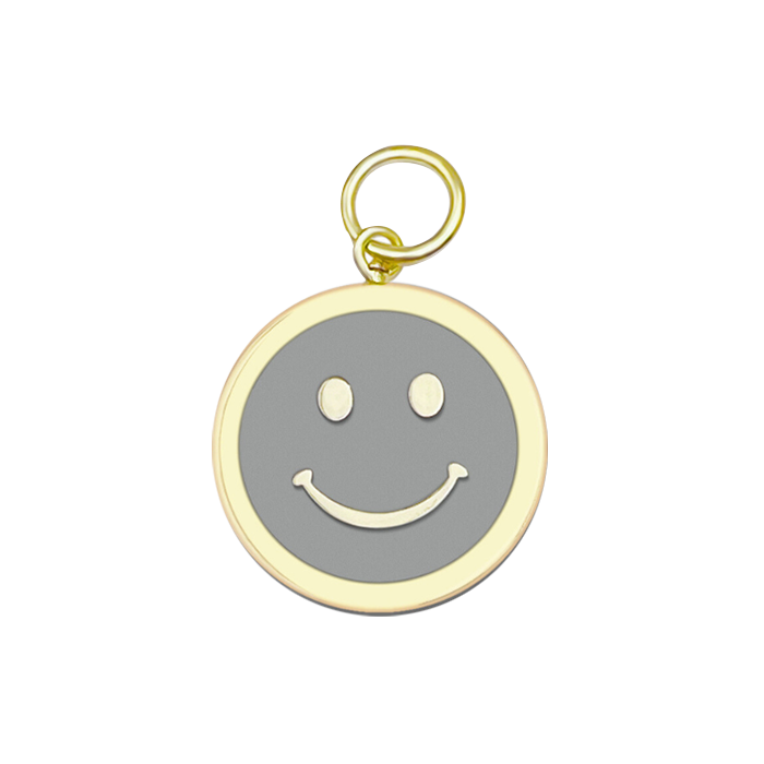 Smiley Face All Gold Pendant