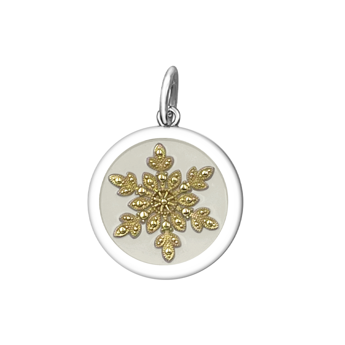 Snowflake Pendant Gold