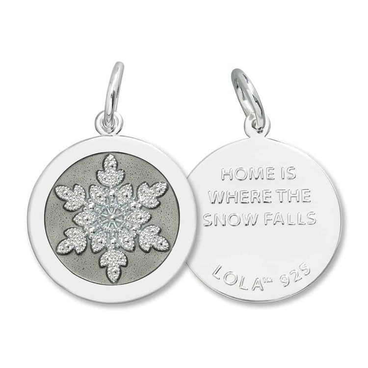 Snowflake Pendant Silver
