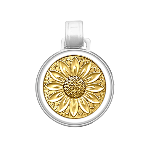 Sunflower Silver Pendant