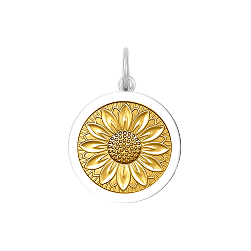 Sunflower Silver Pendant