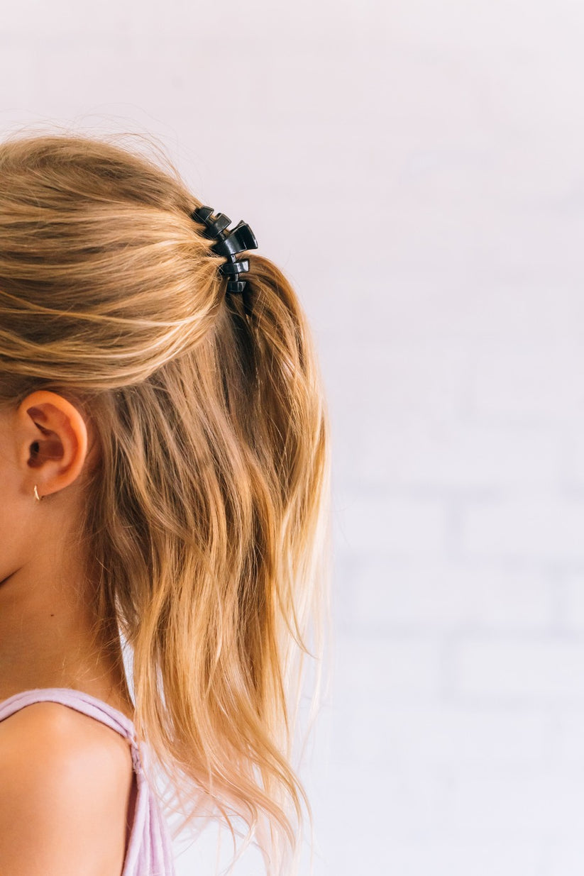 Classic Jet Black Tiny Claw Hair Clip