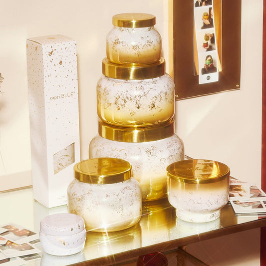 Capri Blue Volcano Glimmer Signature Inverted Jar Soy Candle, 10oz