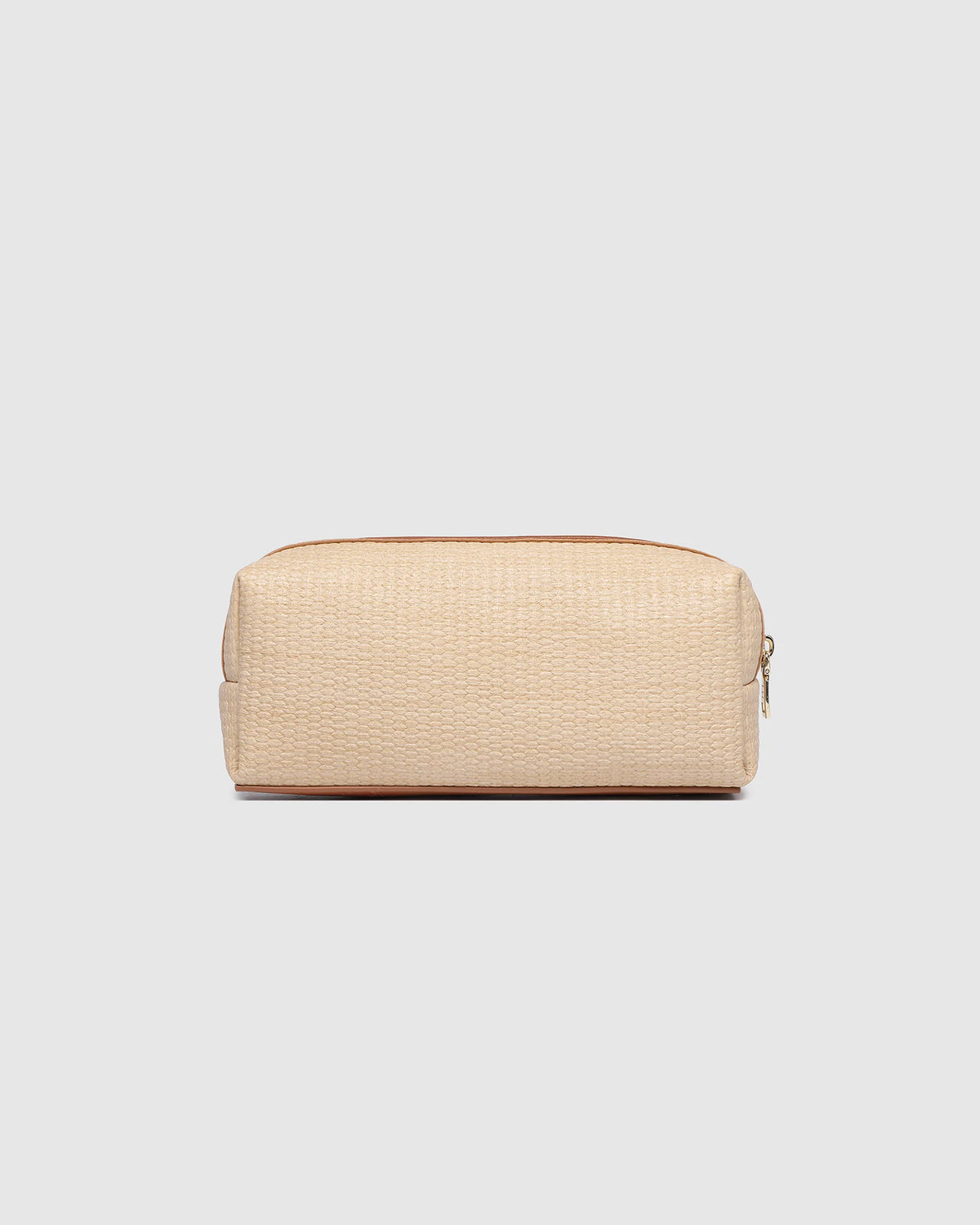 Brianna Makeup Bag with Brushes - Natural Tan