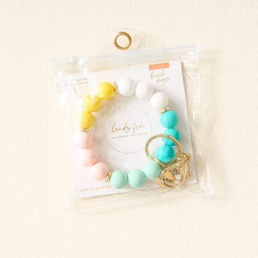 Hands-Free Keychain Wristlet-Beach Days