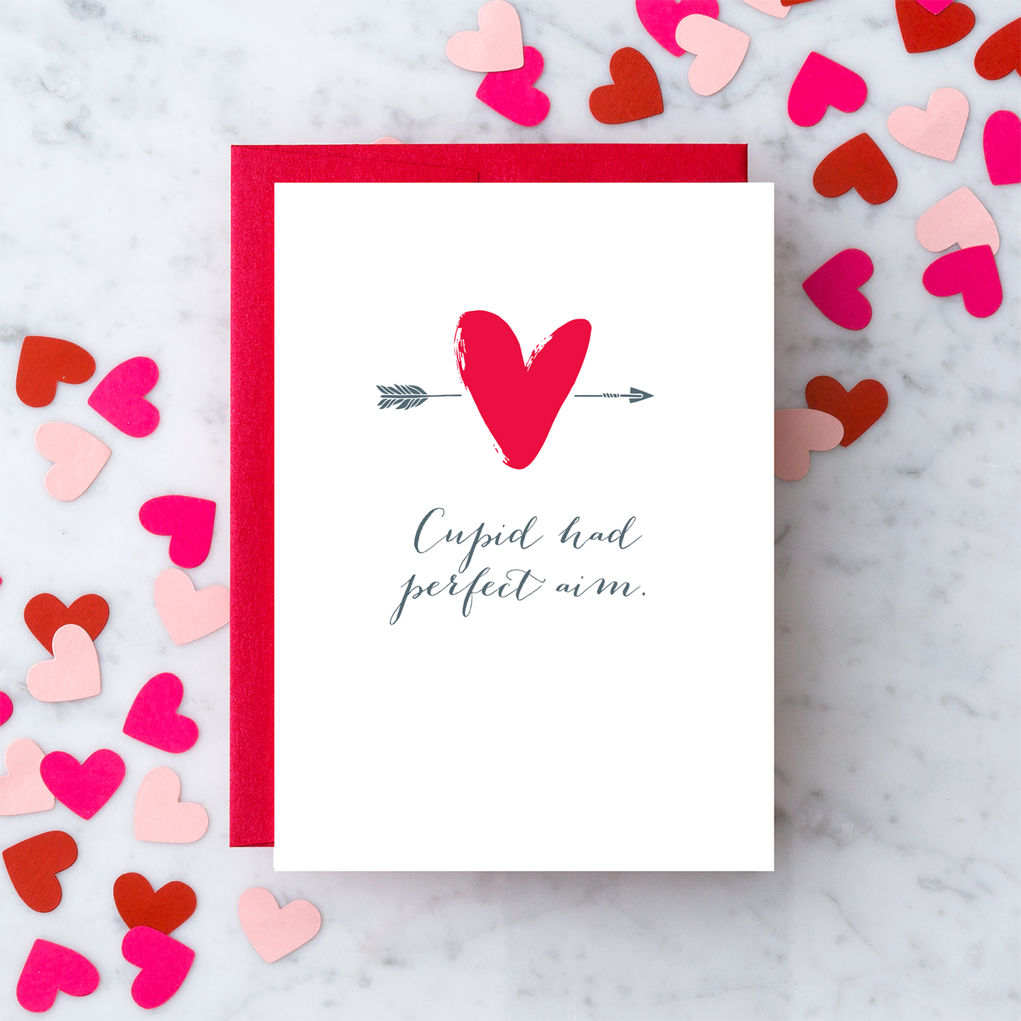 LV30 - "Cupid had Perfect Aim" Valentine's Day Card