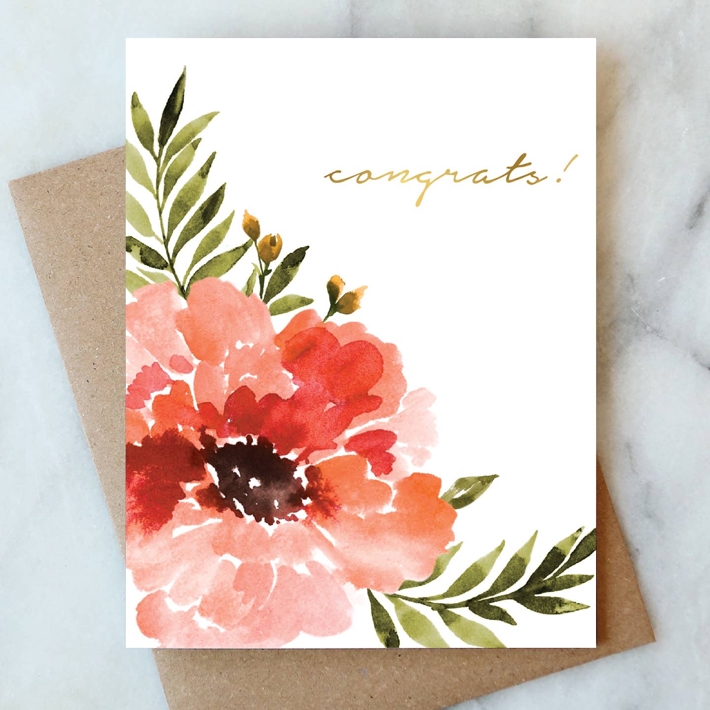 Anemone Congrats Card