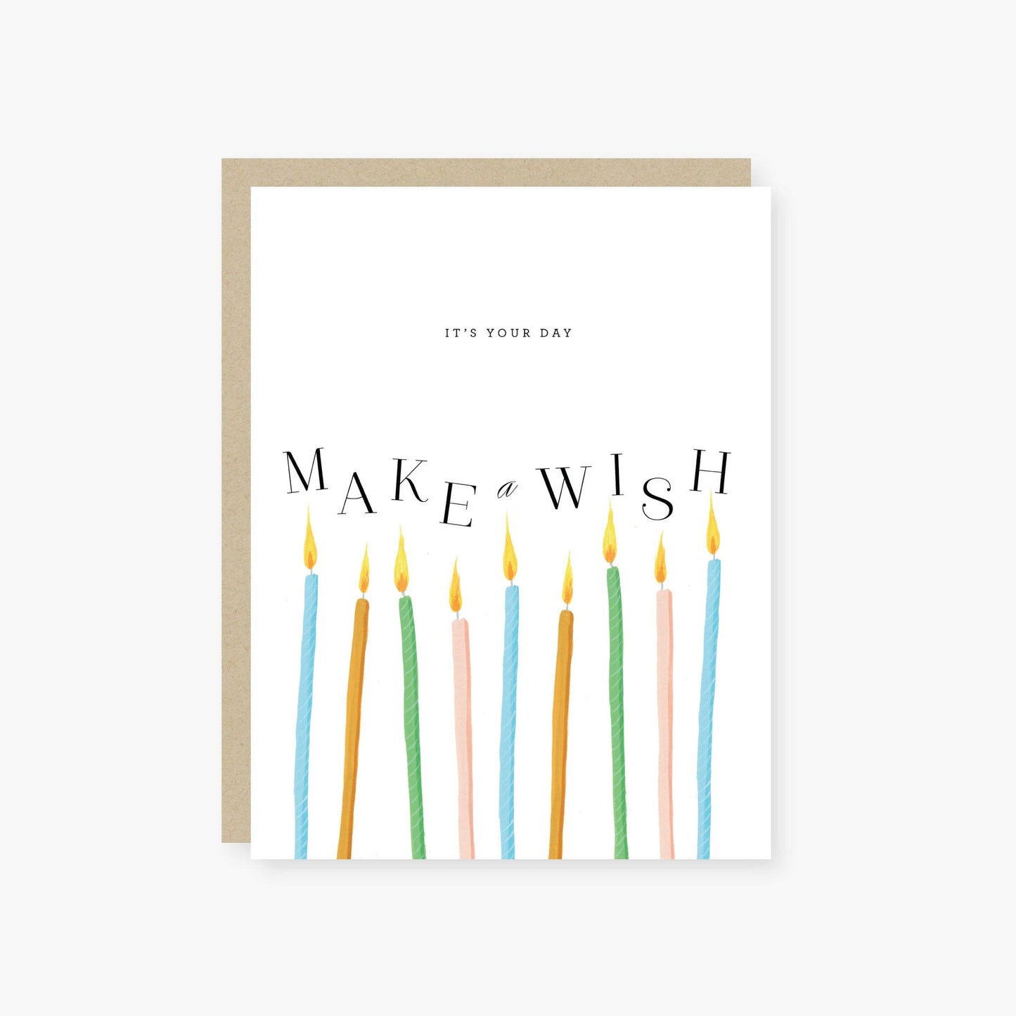 make a wish candles Birthday Card