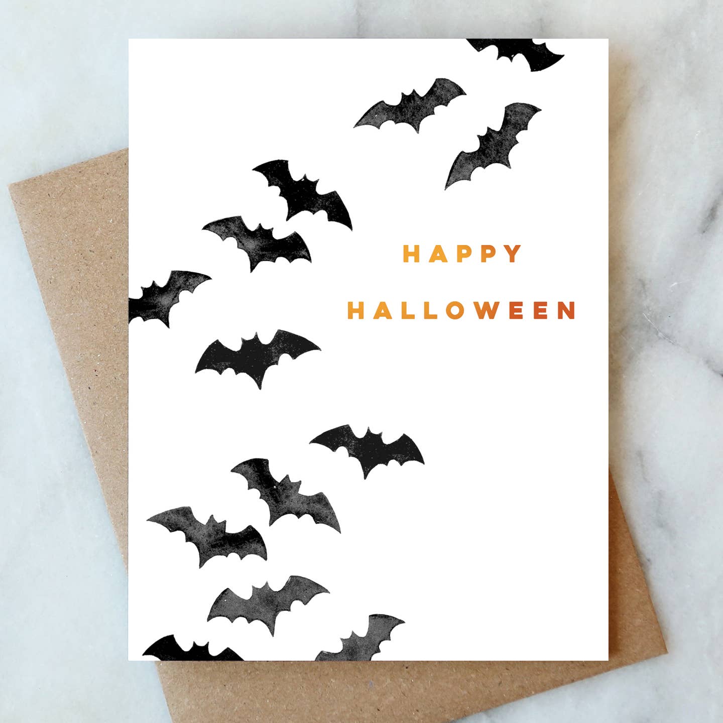 Bats Halloween Card