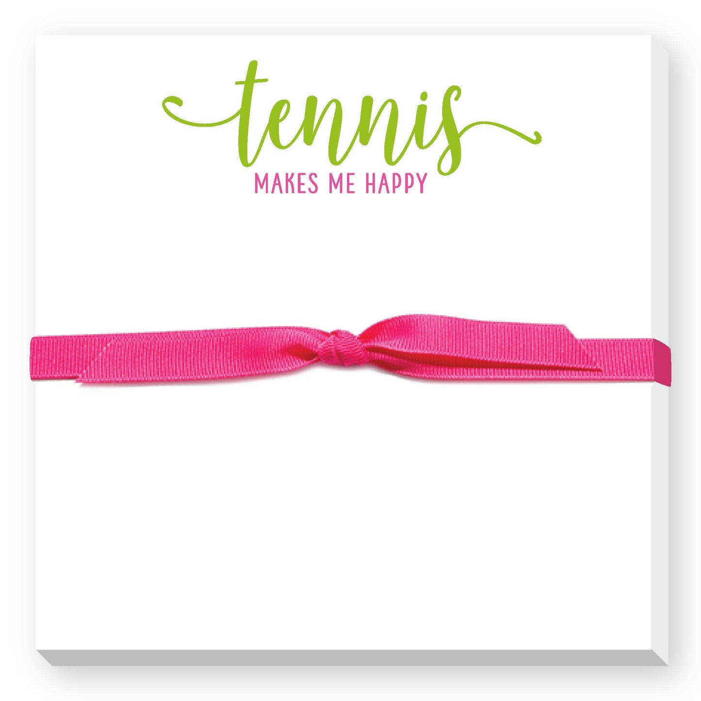 Tennis Makes Me Happy Doodle Notepad