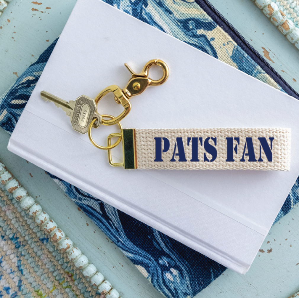 Pats Fan Keychain