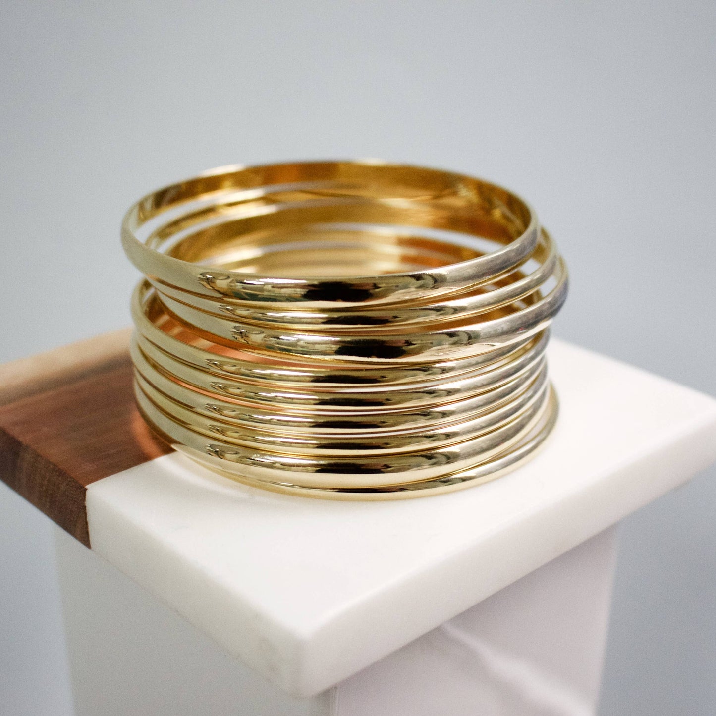 Dome Gold Bangle