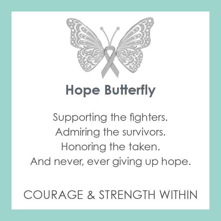 American Cancer Society Hope Butterfly Silver