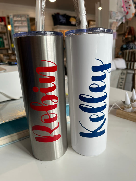 Personalized Skinny Tumbler 20 Ounce