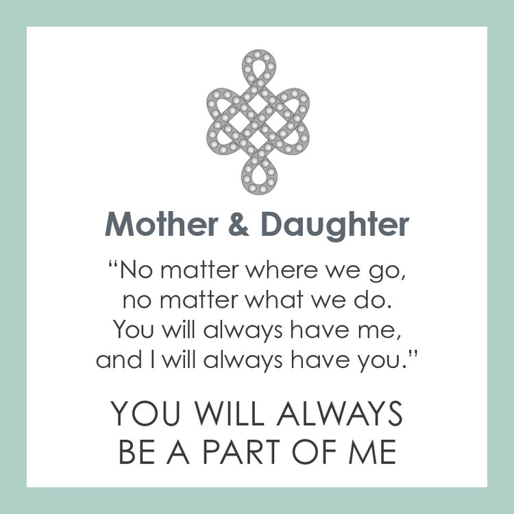 Mother & Daughter Silver Pendant