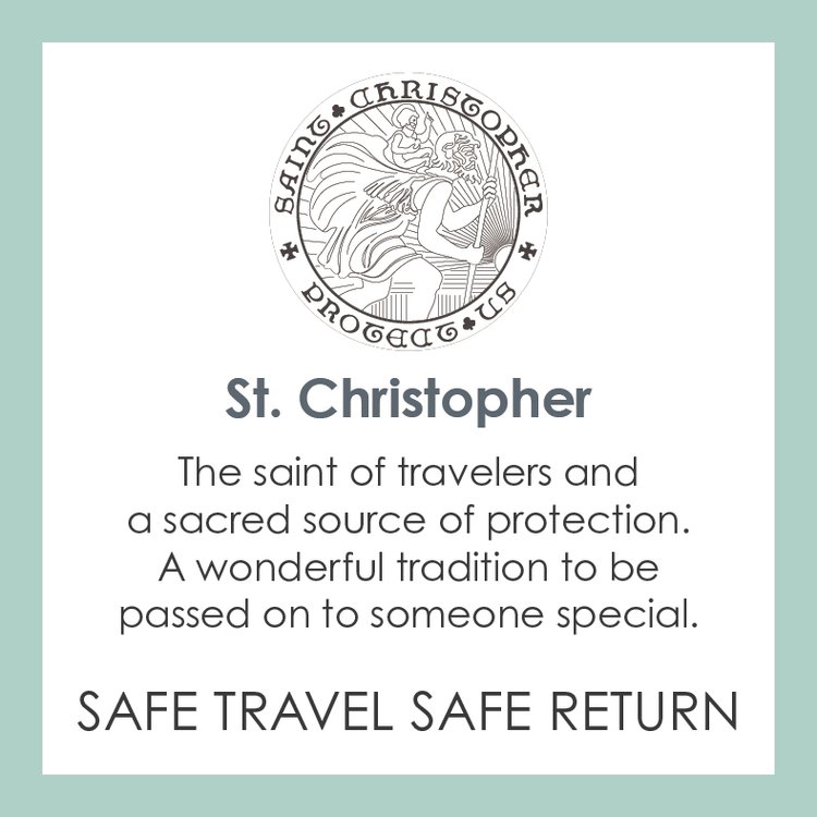 St. Christopher Silver Pendant