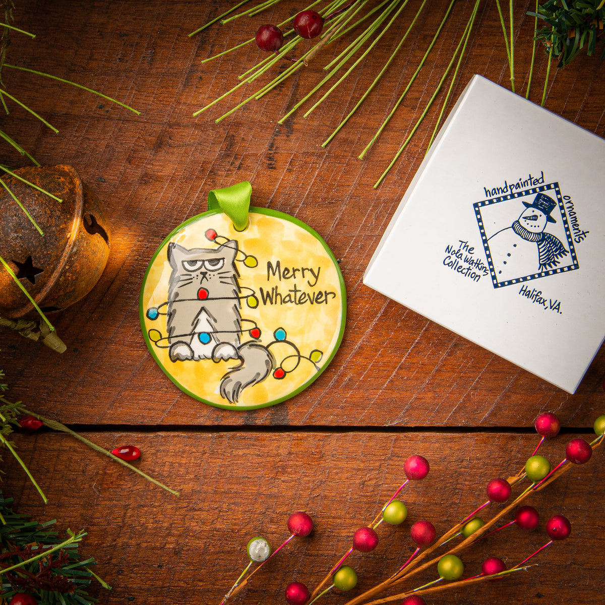 Merry Whatever Hand-Painted Ornament