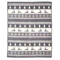 Winter Wonderland Grey Blanket