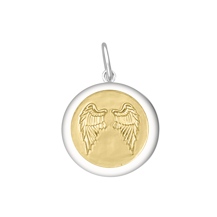 Angel Wings Fly Gold Pendant